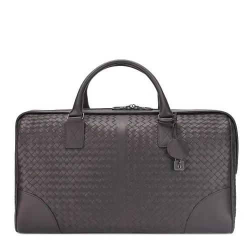 Bottega Veneta Cow Leather Briefcase, Handbag, Travel Bag Men's Iron Gray