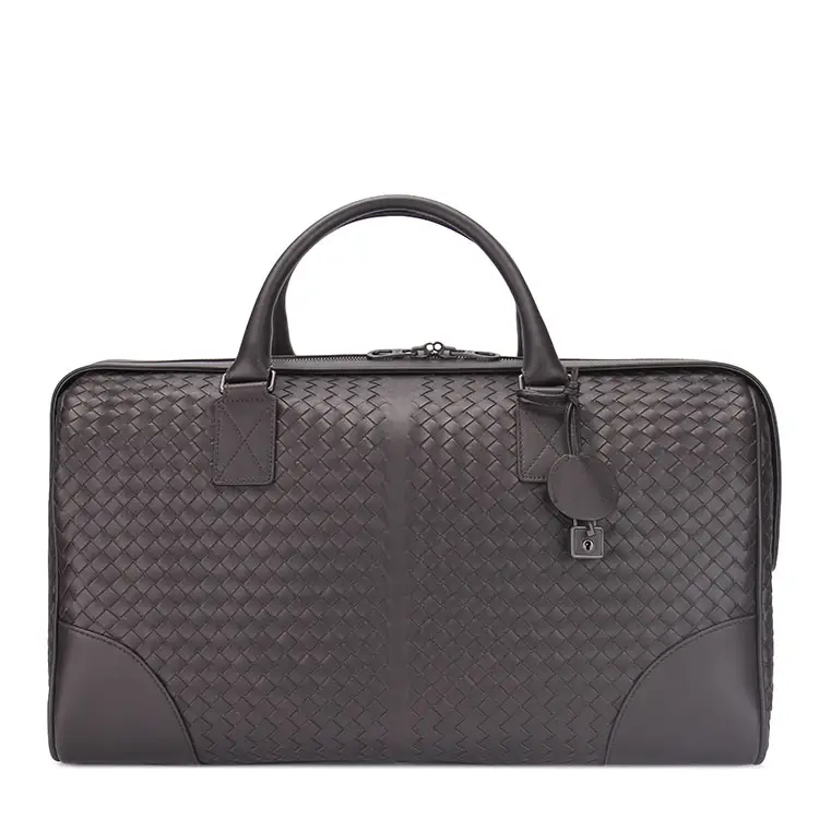 Bottega Veneta Cow Leather Briefcase, Handbag, Travel Bag Men's Iron Gray