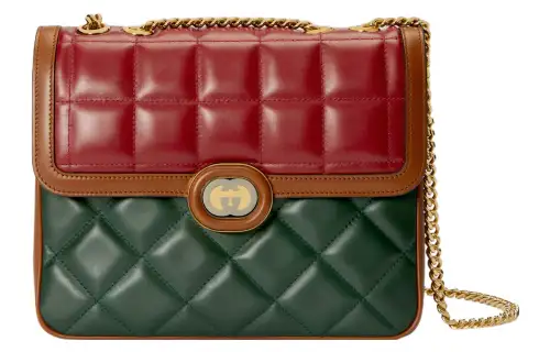 GUCCI Leather Portable Crossbody Bag, Shoulder Bag Women's