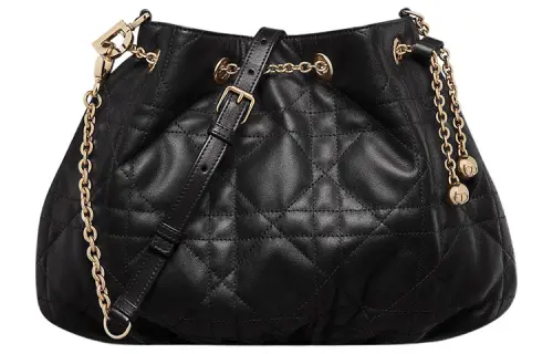 DIOR Ammi Soft Sheepskin Handbag, Crossbody Bag, Shoulder Bag Women's Black
