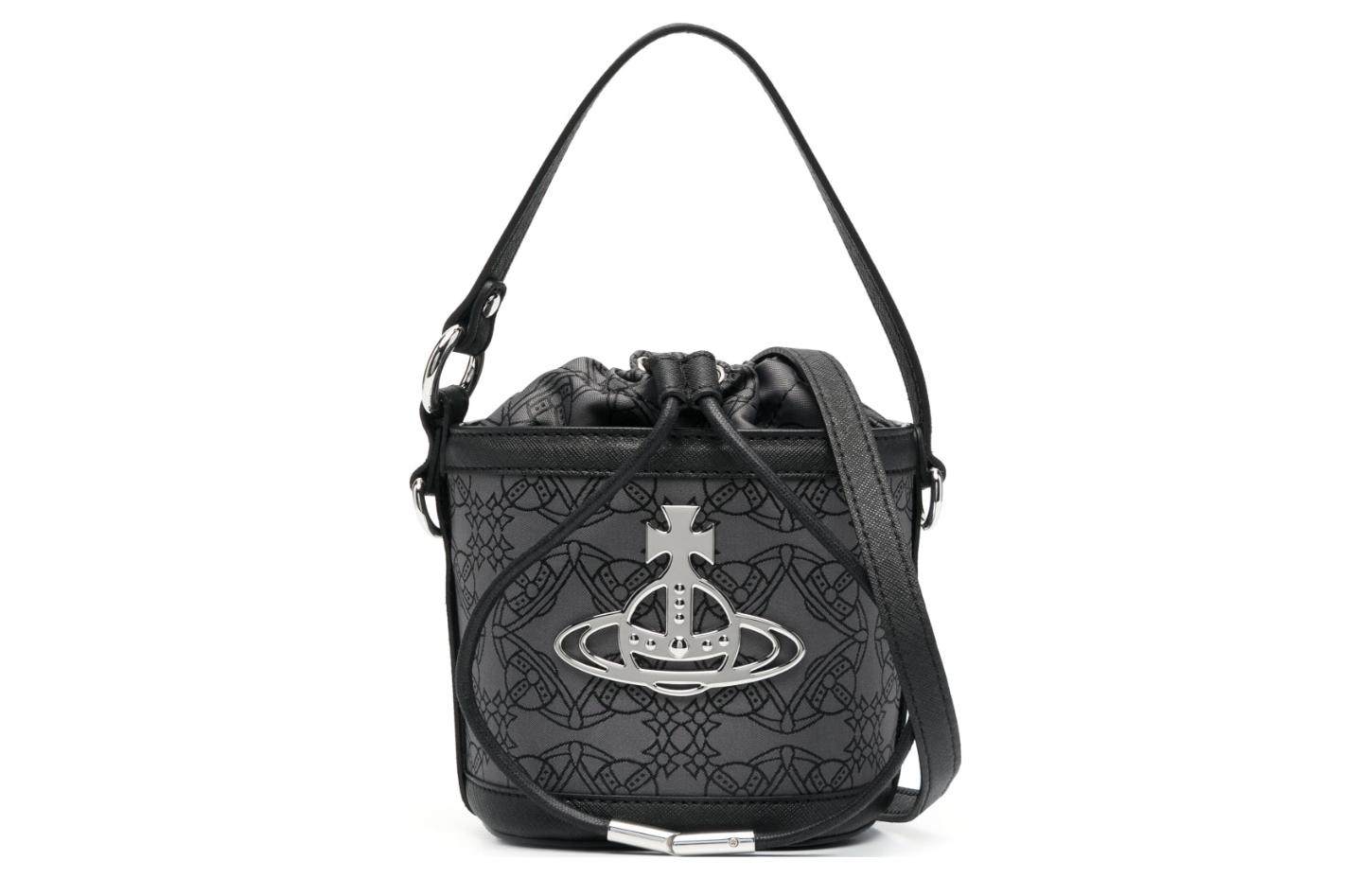 Женская сумка Vivienne Westwood DAISY (черно-серая)