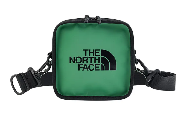THE NORTH FACE 2.5L Small Square Bag One Shoulder Crossbody Outdoor Bag Polyester Green Unisex