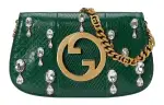 GUCCI Blondie Python Skin Crossbody Bag, Shoulder Bag Women's Green