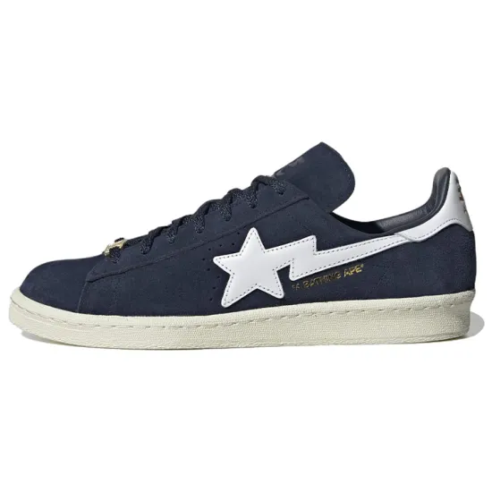 Campus Bape X Adidas Originals 80s '30th Anniversary   Navy'