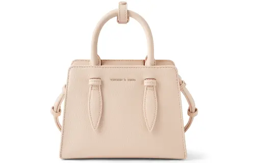 CHARLES&KEITH Pu Bunny Earmuff Handbag Medium Women's Nude Flesh/Black