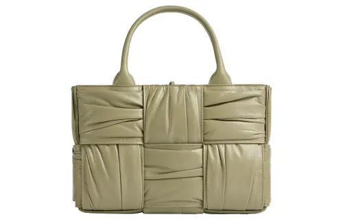 Bottega Veneta ARCO Cow Leather Tote Bag, Shopping Bag, Handbag Mini Women's Travertine Color
