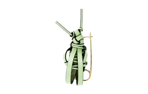 LOEWE Cow Leather Pin Charm Bag Accessory Women's Jadeite Color