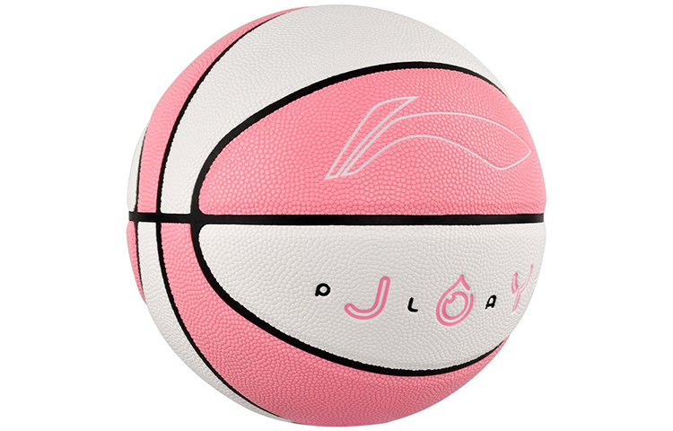 Li Ning Pu Basketball Pink White Size 5 Ball Training