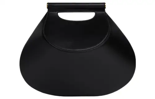 Bottega Veneta Calfskin Shoulder Bag, Crossbody Bag, Handbag Medium Women's Black