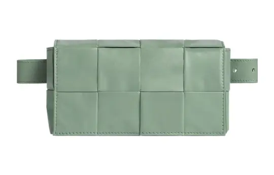 Bottega Veneta Cassette Belt Cow Leather Box Bag Camera Bag Fanny Pack, Shoulder Bag, Crossbody Bag Mini Men's