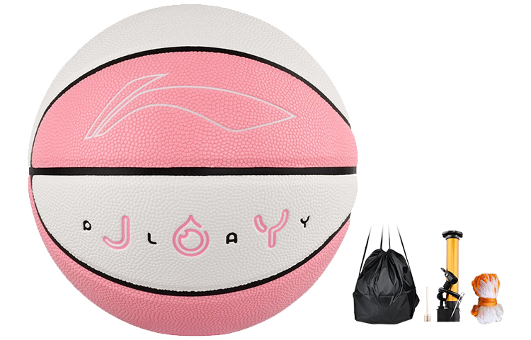 Li Ning Pu Basketball Pink White Size 5 Ball Training