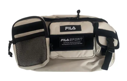 FILA Polyester Shoulder Bag, Crossbody Bag, Fanny Pack Regular Unisex Khaki