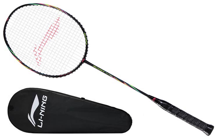 LiNing Li Ning Lijian full carbon badminton racket, ultra-light, both offensive and defensive, Fengying EX LIGHT speed type (increase swing speed), advanced single shot black