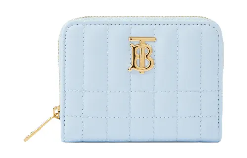 Burberry Lola Bag Sheepskin Wallet Women's Light Blue