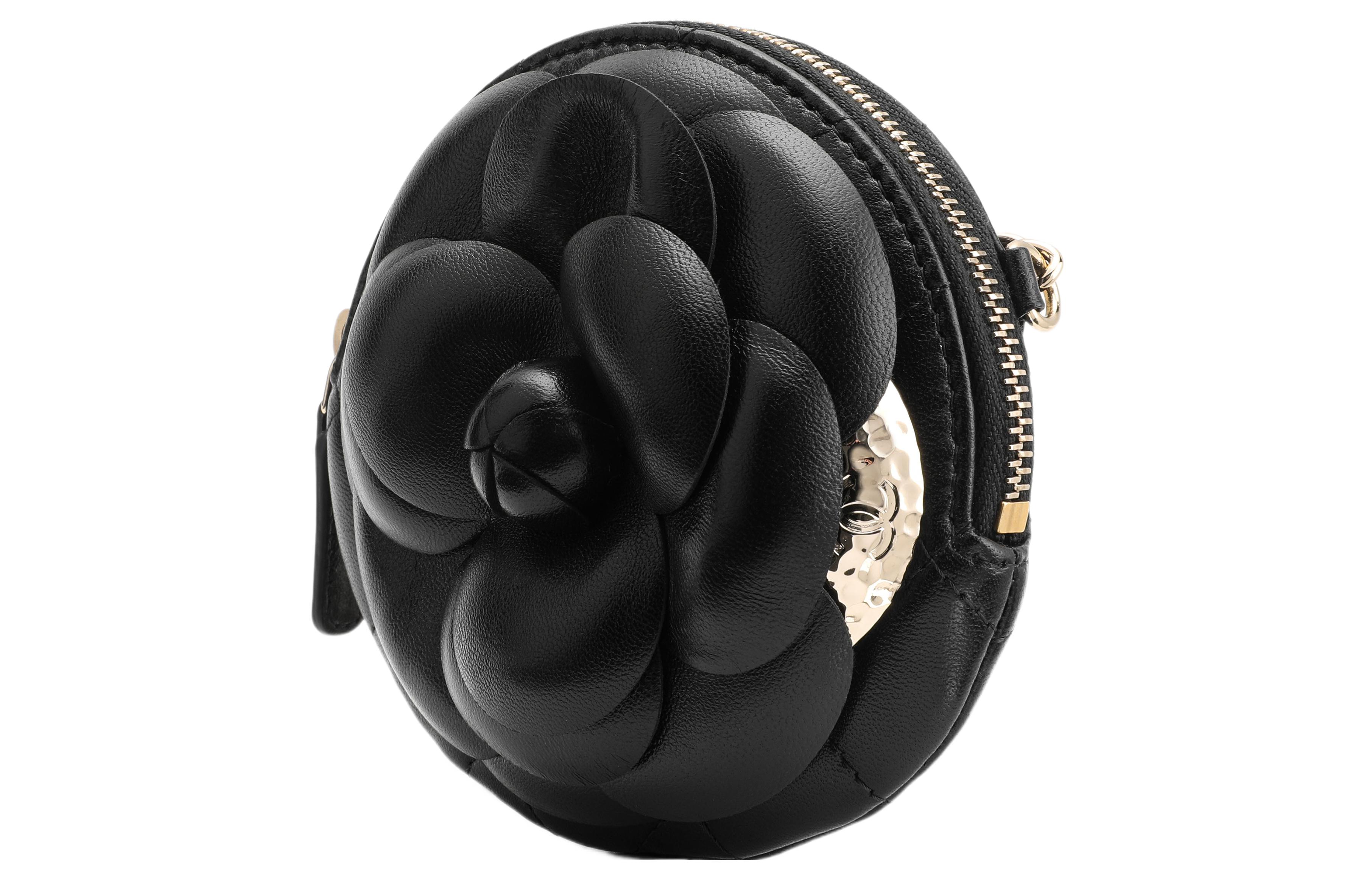 Женская сумка Chanel Camellia (черная) — фото 3