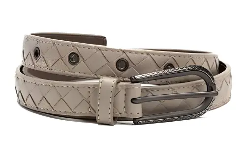 Bottega Veneta Leather Belts Women's Khaki Width 3CM