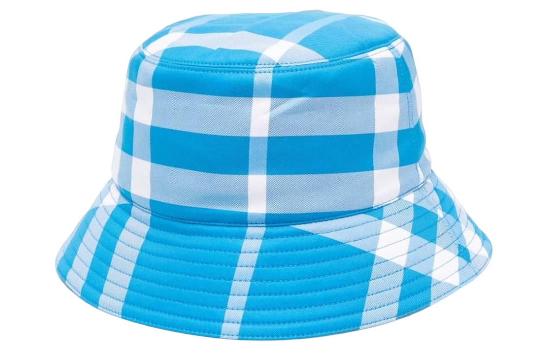 Мужская панама Burberry В клетку (синяя)