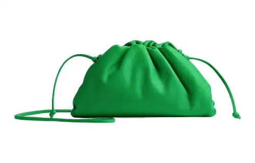 Bottega Veneta Calfskin Handheld Shoulder Bag, Crossbody Bag Mini Women's Green