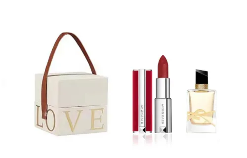 GIVENCHY Vermicelli Velvet/Lambskin/Red Velvet N37+ Eau de Liberty Perfume Platinum LOVE Gift Box to Improve Complexion