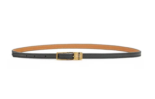 LOEWE Amazona Cow Leather Belts Women's Width 1cm