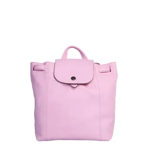 LONGCHAMP Le Pliage Leather Backpack Women's Pink
