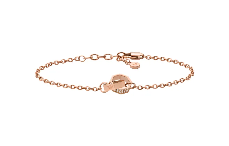 EMPORIO ARMANI Armani, golden bracelet stainless steel, pink gold