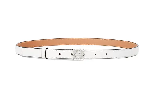 LOEWE Leather Belts Women's White