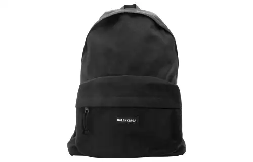 Balenciaga Cotton Backpack Men's Black