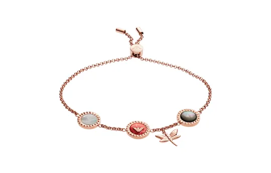 EMPORIO ARMANI Stainless Steel Bracelets Women's Rose Gold