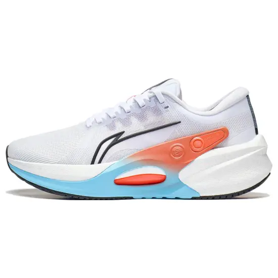 LiNing Furious Rider 7.0 Anti-Slip And Wear-Resistant Breathable Low-Top Running Shoes Men's White Blue Orange