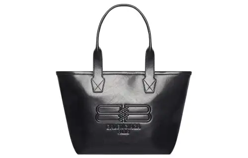 Balenciaga Logo Embossed Tote Bag