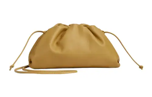 Bottega Veneta POUCH Cloud Bag Cow Leather Clutch Mini Women's Butter Hard Candy Color