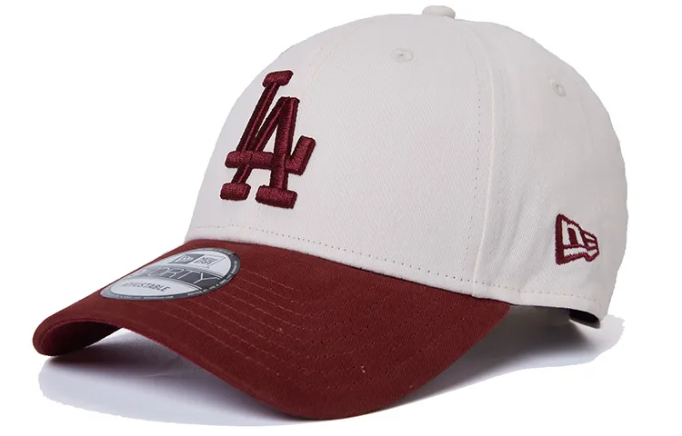 New Era Cotton Baseball Caps Unisex Beige Red