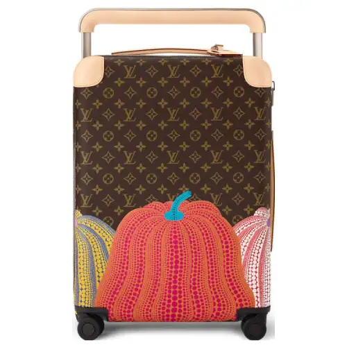 LOUIS VUITTON Yayoi Kusama Collaboration Canvas With Leather Suitcase Luggage 20 Inch Women's Multicolor