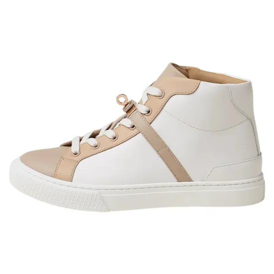 HERMES Daydream Skateboard Shoes Women's High-Top White Brown