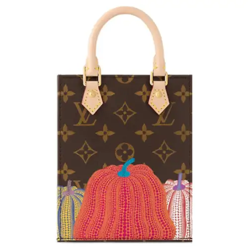 LOUIS VUITTON Lv X Yk Petit Sac Plat Pumpkin Print
