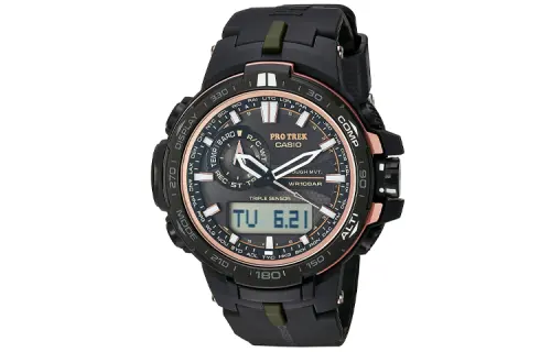 CASIO Unisex PRO TREK 52mm Black Watch PRW-S6000Y-1CR