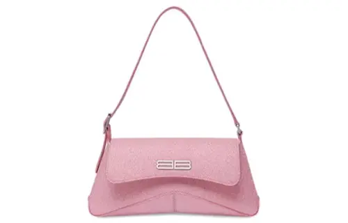 Balenciaga Polyester Shoulder Bag, Crossbody Bag Small Women's Pink