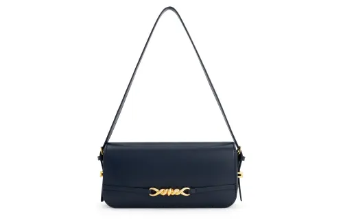 CHARLES&KEITH Universal polyurethane small bag, underarm bag, one-shoulder bag, white fuchsia cream