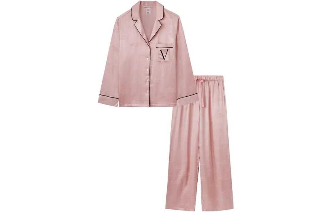 Victoria's Secret Pajama Set Women's Dark Pink