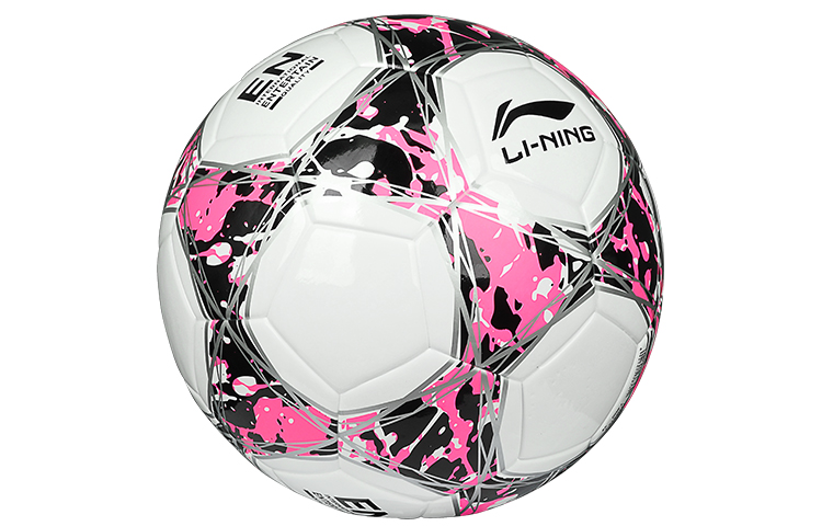 Li Ning Size 4 Soccer Ball TPU Seamless Thermal bonding Unisex Black Pink Patchwork