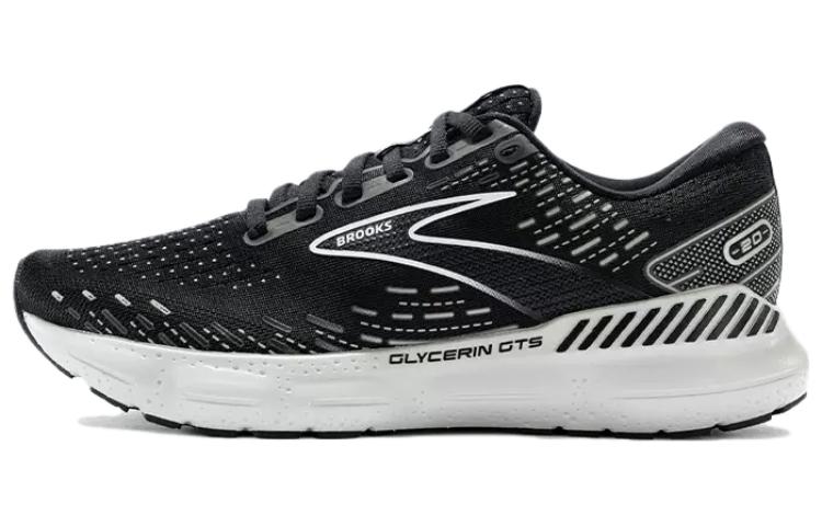 Brooks Brooks Glycerin GTS 20 Simple Comfortable Shock Absorbing and Wear Resistant Low Top Running Shoes Women's Black Silver