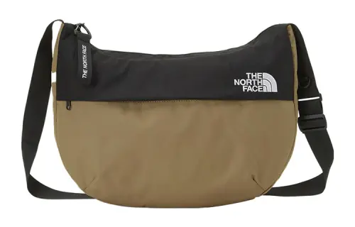THE NORTH FACE Nuptse 11L Shoulder Bag, Crossbody Bag, Outdoor Bag Recycled Polyester Black & Beige Unisex