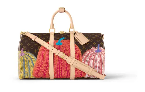 LOUIS VUITTON Lv X Yk Keepall 45 Pumpkin Print