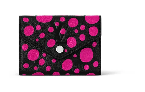 LOUIS VUITTON Lv X Yk Victorine Wallet Black/Fuchsia