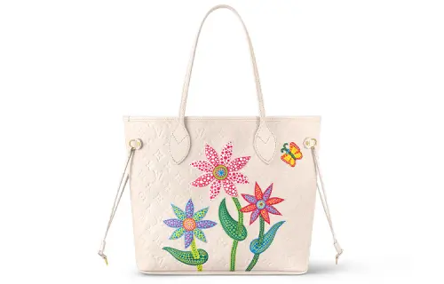 LOUIS VUITTON Lv X Yk Neverfull Mm Face Print And Embroidery