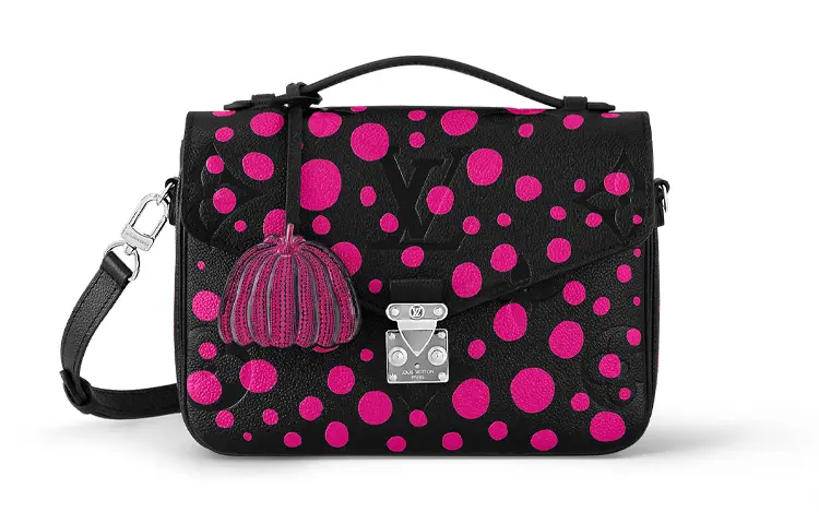 LOUIS VUITTON Lv X Yk Pochette Metis Black/Fuchsia