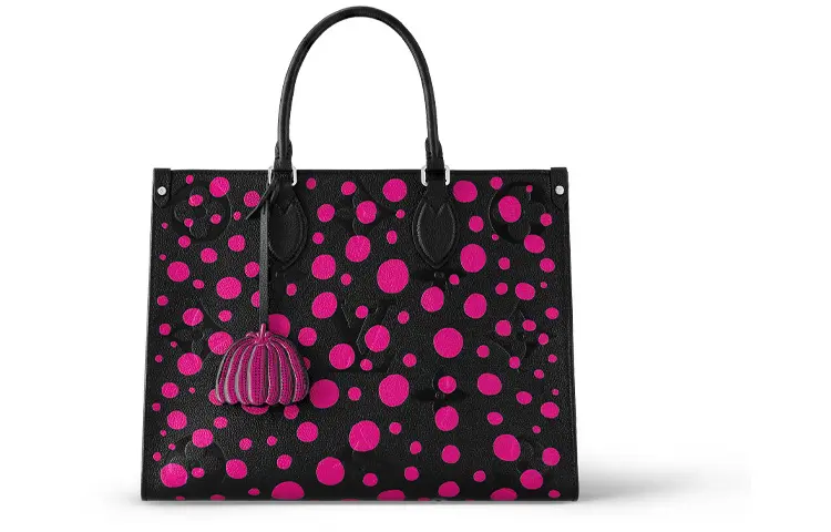 LOUIS VUITTON Lv X Yk Onthego Mm Black/Fuchsia