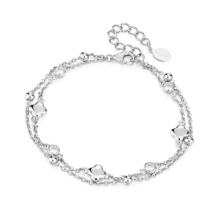 KADER S925 Silver Bracelets Women's Silver White Box