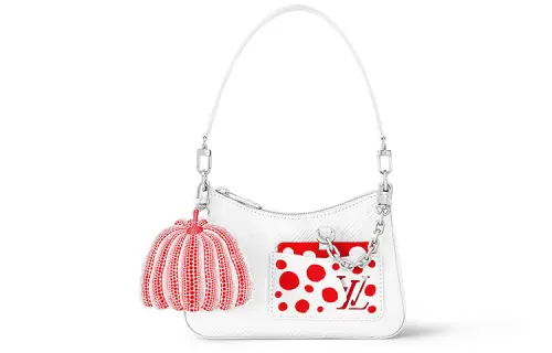 LOUIS VUITTON Yayoi Kusama Collaboration MARELLINI Epi Grain Cow Leather Shoulder Bag, Handbag Women's